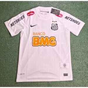 Neymar Jr #11 2012 Home Jersey – Retro Santos Kit Size  Large